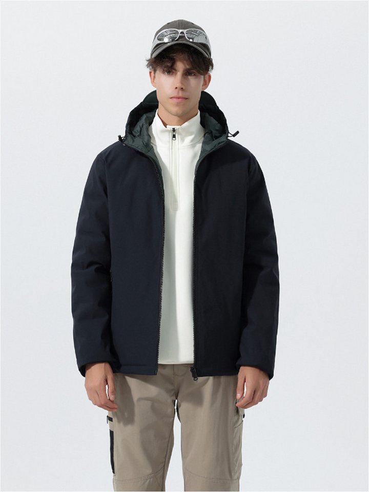 YOUTHUP Winterjacke Herren Winterjacke reversibel 2-in-1 winddicht von YOUTHUP