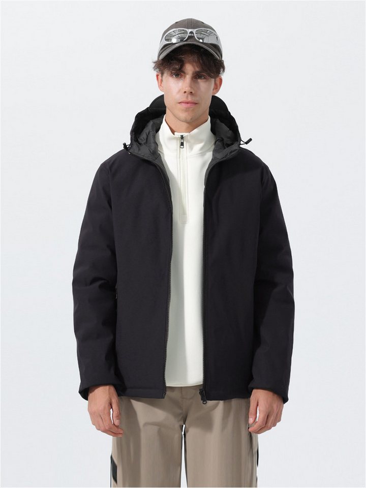 YOUTHUP Winterjacke Herren Winterjacke reversibel 2-in-1 winddicht von YOUTHUP
