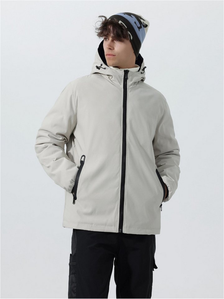 YOUTHUP Winterjacke Herren Winterjacke reversibel 2-in-1 winddicht von YOUTHUP
