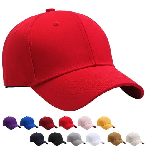 YOUYIKE Baseballkappe für Herren und Damen, Premium Baseball Cap, 100% Baumwolle, Verstellbar Schildmütze, Damen und Herren Kappe, Einheitsgröße, Outdoor Running Freizeit Basecap von YOUYIKE