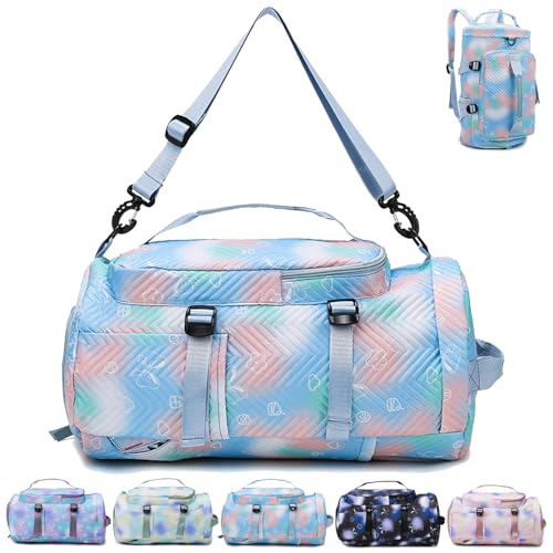 YOUYIKE konzipiert für und Damen kann in der Hand getragen Werden/Einzel-Schulter-/Doppel Schulter/Rucksackfunktion mit Schuhfach, Nassfach|Klassische Tasche von YOUYIKE