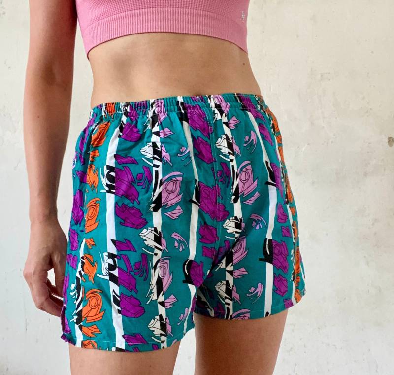 Coole Badehose/Kurze Hose 80Er Jahre Buntes Muster von YOUandEL