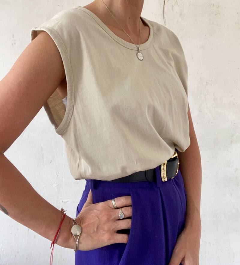 Schlichtes Oberteil/Tanktop in Beige 2000Er Jahre von YOUandEL