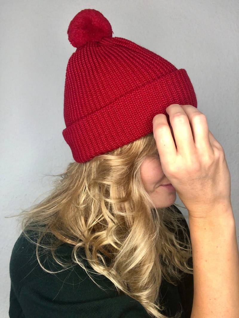 Schöne Rote Vintage Mütze Neuwertig von YOUandEL