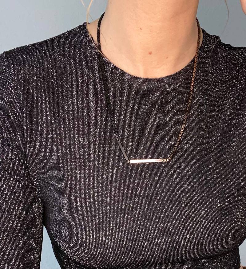 Schöne Vintage Halskette in Schwarz/Kupfer Farbe 2000Jahre von YOUandEL