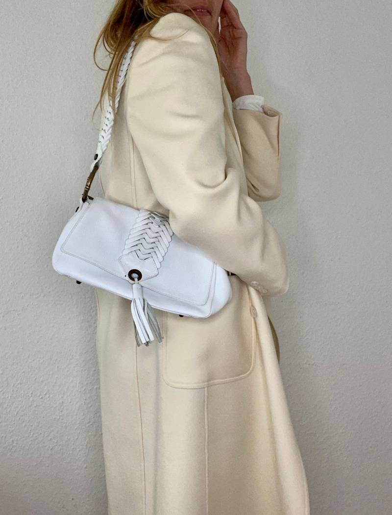 Schöne Vintage Handtasche in Weiß Von Elégance von YOUandEL