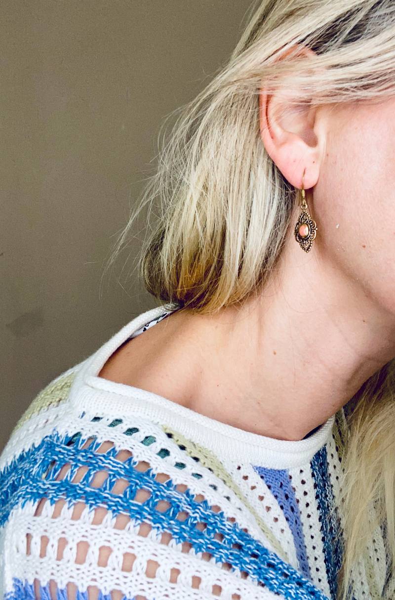 Schöne Vintage Ohrringe Boho 60Er 70Er Style von YOUandEL