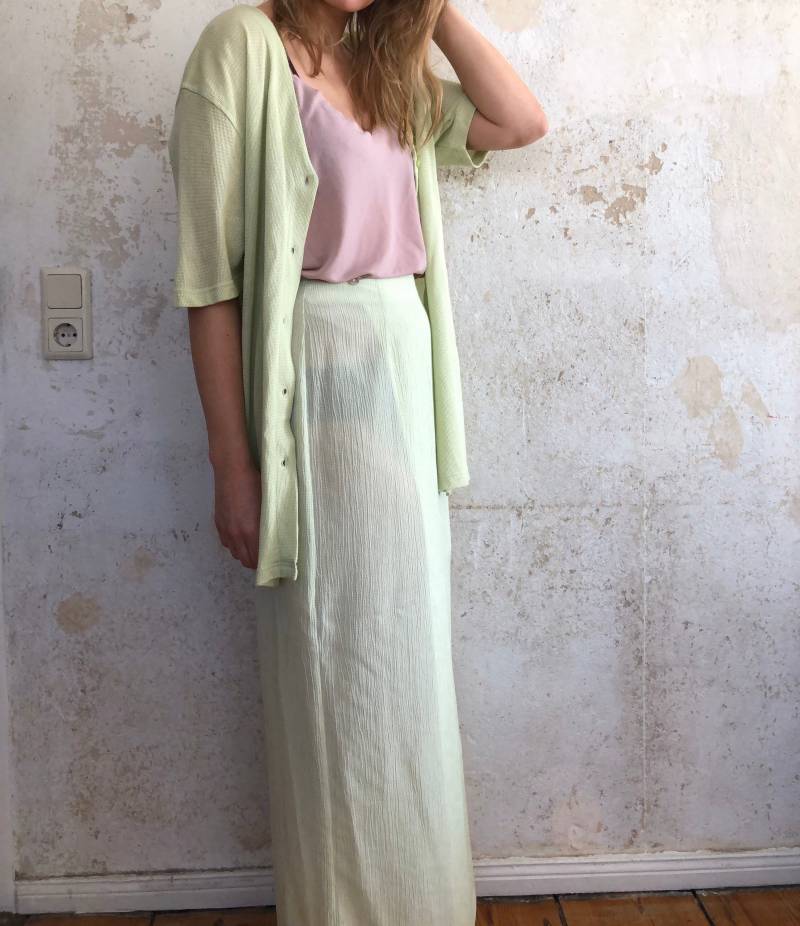 Sehr Schöner Vintage Zweiteiler in Mintgrün Wickelrock Und Jäckchen/Bluse von YOUandEL