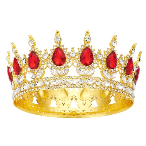 Königin Krone Strass Hochzeit Kronen und Diademe für Frauen Kostüm Party Haarschmuck Prinzessin Geburtstag Krone Kristall Brautkrone, Large, metall, AB-Strass Königin Krone Strass Hochzeit Kronen und Diademe für Frauen Kostüm Party Haarschmuck Prinzessin Geburtstag Krone Kristall Brautkrone, Large, metall, AB-Strass von YOUlDIANZI