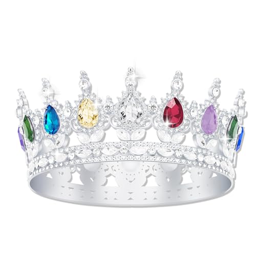 YOUlDIANZI Königin Krone Strass Hochzeit Kronen und Diademe für Frauen Kostüm Party Haarschmuck Prinzessin Geburtstag Krone Kristall Brautkrone von YOUlDIANZI