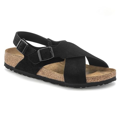 YOYOBABY Damen Flache Sandalen Sommer Überkreuzte Schnalle Plateau Offene Zehensandalen Bequem und Weich Strandschuhe Anti-Rutsch Atmungsaktiv Kork Fußbett Schlappen Slipper,001,44EU YOYOBABY Damen Flache Sandalen Sommer Überkreuzte Schnalle Plateau Offene Zehensandalen Bequem und Weich Strandschuhe Anti-Rutsch Atmungsaktiv Kork Fußbett Schlappen Slipper,001,44EU von YOYOBABY