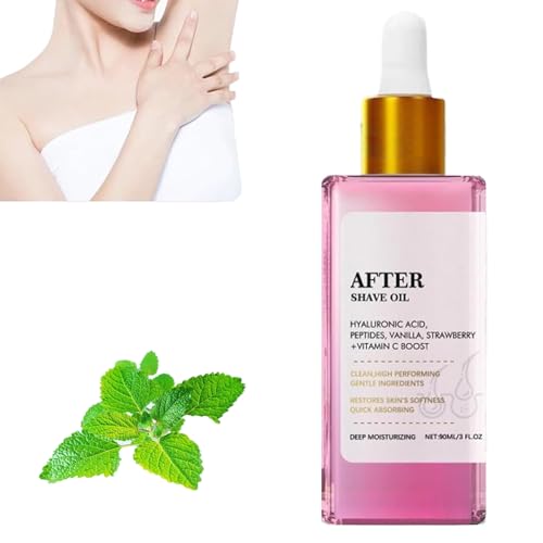 Strawberry Vanilla After Shave Oil Women for Smooth Skin,Strawberry Vanilla After Shave Oil,Smooth Skin Treatment,Prevent Ingrown Hairs & Dryness von YOZO