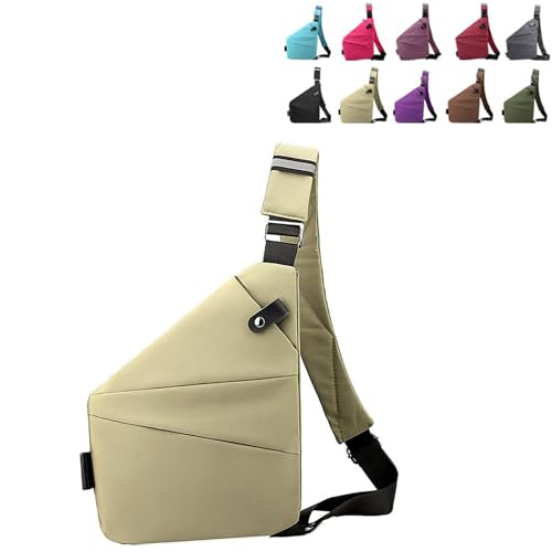 Unisex Anti Diebstahl Crossbody Tasche Umhängetasche Cross Body，Für Frauen Mann Camping Radfahren Geldbörse Rucksack，Wander Plus Anti Diebstahl Reisetasche,Wander Plus Sling Tasche von YOZO