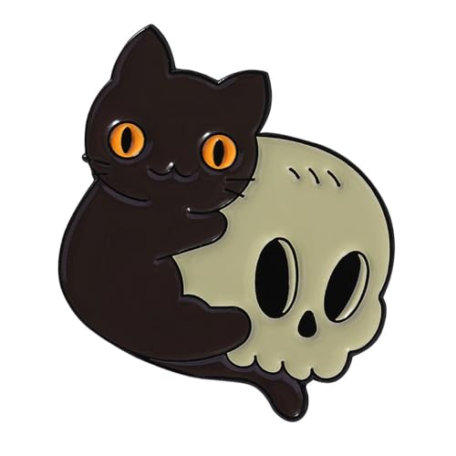 Leichtgewichtige Legierung Tierklaue Brosche ENTGY CATS DURCH Schädel Rucksack Pin Für Jackensäcke Und Freizeitbekleidung Zubehör Halloween Geschenk Für Goth Liebhaber von YPBEW