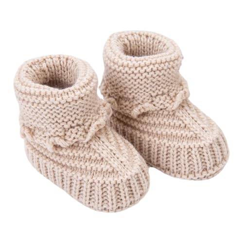 YPBEW Baby Stiefel Neugeborene Erste Wanderer Weiche Strickschuhe Elegant Gestrickt Für Kinder Und Mädchen von YPBEW
