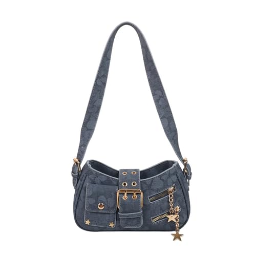 YPBEW French Elegant PU Leder Unterarmtasche Casual Schulter Leichte Handtasche Praktisch Mit Mehrere Taschen Für Frauen Bequem Leicht Stadt, D, One Size von YPBEW