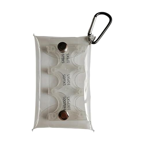 YPBEW Japanische Münzhalter Dispenser Geldbörse Brieftasche Transparent Schlüsselbundhalter Organisatoren Multi Position Geldbörse Münzspender von YPBEW