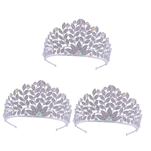 1 Stück Barock-Krone, Hochzeits-Kopfschmuck for die Braut, Strass-Kopfschmuck, Hochzeits-Tiara, Braut-Haarschmuck, Braut-Haarschmuck, Hochzeit, Abschlussball, Kopfschmuck, Strass-Kopfbedeckung, Braut- von YPOSPDD