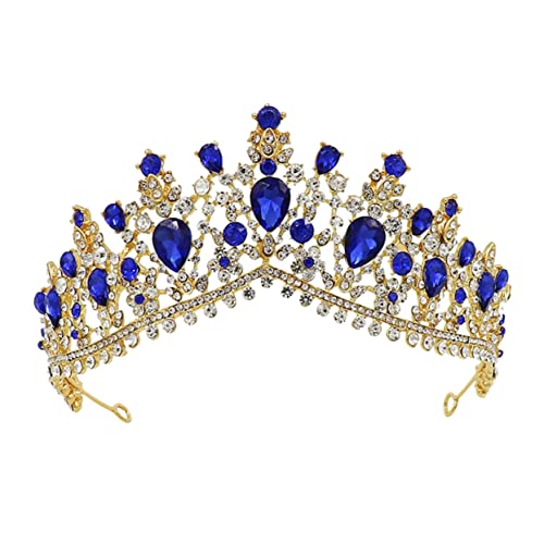 1 Stück Brautkrone, Hochzeits-Stirnband, Diamant-Kopfschmuck, Hochzeits-Haarteil, Strass-Hochzeits-Tiaras, Braut-Kopfschmuck for Hochzeit, Strass-Kopfschmuck, elegante Brautkrone, Damen-Krone (Color von YPOSPDD