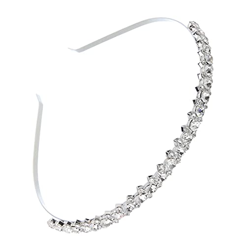 1 Stück Stirnband Diamant Stirnband Vintage Haarschmuck Hochzeit Kopfschmuck for Braut Prinzessin Tiara Hochzeit Strass Haarreifen Hochzeit Braut Haarschmuck Haarschmuck Haarband von YPOSPDD