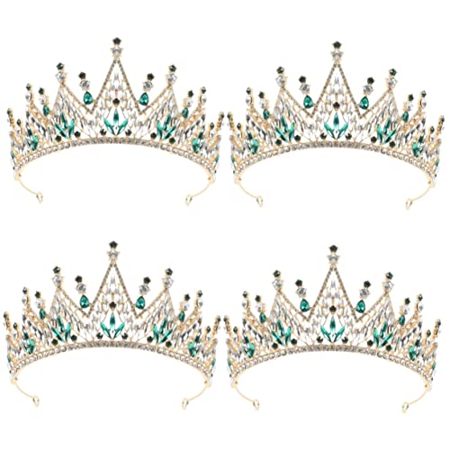 4 Stück Brautkronen-Haaraufsätze for Frauen, Tiara for Braut, Hochzeit, Braut-Kopfschmuck for Hochzeit, Tiara, Hochzeit, Braut, Tiara for Hochzeit, Geburtstag, Tiara for Frauen, Kronen for Mädchen, Mi von YPOSPDD