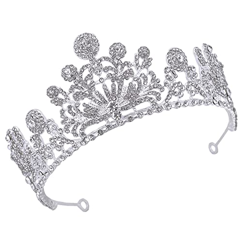 Barocke Krone, Braut-Haarteil, Hochzeitskrone, Strass-Dekor, Tiaras for Frauen, königliche Kronen, zarte Braut-Kopfbedeckung, kronenförmiges Design, Haardekoration, Party-Kopfschmuck, kleiner Kopfschm von YPOSPDD