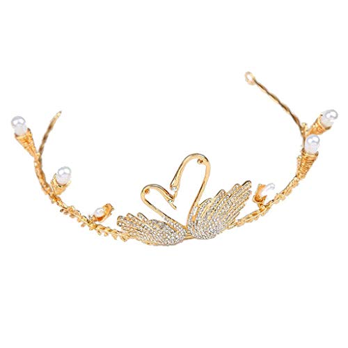 Eine Kopfbedeckung-Tiara for Frauen und Mädchen, Festzug-Stirnband, Strass-Brautkrone for Bräute von YPOSPDD