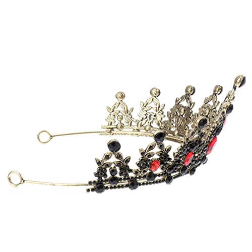 Emo-Zubehör, Strass-Stirnband, Hochzeit, Vintage-Stil, roter Kristall, luxuriös, klassisch, for Damen und Mädchen, Hochzeit, Geburtstag, Halloween, Party, Haarschmuck – grüne Mädchen-Stirnbänder (Col von YPOSPDD