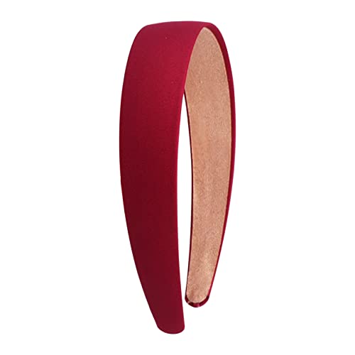 Haarnadel Frauen Haarband Einfarbig Mädchen Stirnband Haarschmuck Foto Requisite Rot (Color : Wine Red) von YPOSPDD