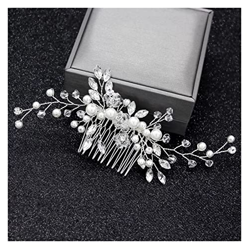 Haarschmuck, Haarschmuck, Kronen-Tiaras for Frauen, Brautkamm, Hochzeitsaccessoires, Brautjungfern-Accessoires, Kronen-Strass-Kopfbedeckung von YPOSPDD