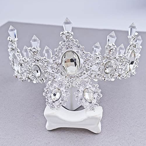 Haarschmuck, Kronen-Diademe for Frauen, bezaubernde Kristall-Braut-Tiara-Kronen, prächtiges Strass-Diadem for Prinzessinnen-Hochzeits-Haarschmuck von YPOSPDD