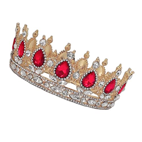 Haarschmuck for den Abschlussball, Damen-Accessoires, Prinzessin-Zubehör, Kristall-Tiara, Brautjungfer, Diamant-Brautkrone, Hochzeits-Kopfschmuck, Krone for die Braut, Strass-Perlen-Stirnband, Edelste von YPOSPDD