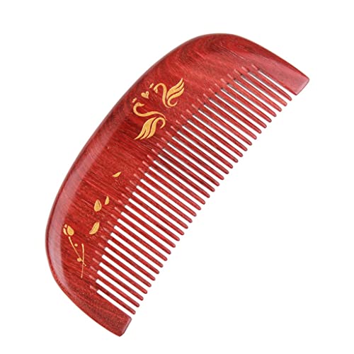 Kamm Haarpflege Haarkämme Kunsthandwerk Holzkämme Massage Haarkämme Hochzeitsgeschenke Zuhause Tragbare tragbare Haarkämme for Frauen Haarbürste (Color : Brass) von YPOSPDD