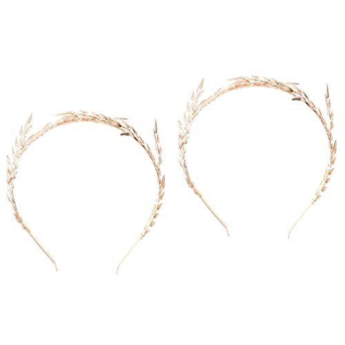 Kopfschmuck Braut Tiara Braut Haarschmuck Hoop Goldene Seite Frauen Hochzeit Blattgold Kopf Stirnband for griechischen Schmuck Zubehör Zubehör Haarspangen Kopfschmuck Kämme Göttin Krone mit (Farbe: ( von YPOSPDD