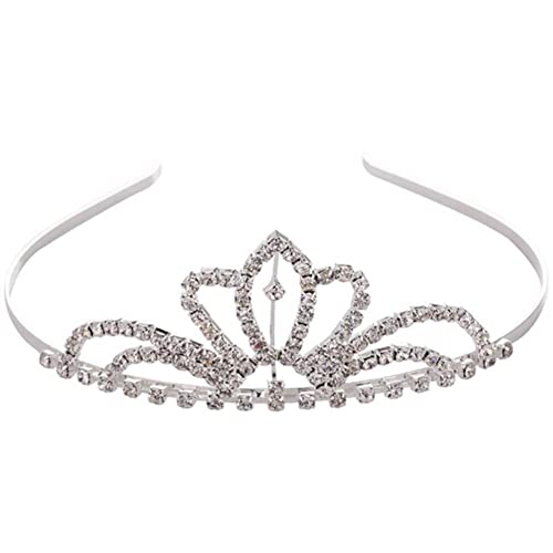 Krone Kopfbedeckung, Hochzeit Krone Kopfbedeckung Prinzessin Kopfbedeckung Strass Braut Krone Tiara, for Mädchen Party Frau Hochzeit von YPOSPDD