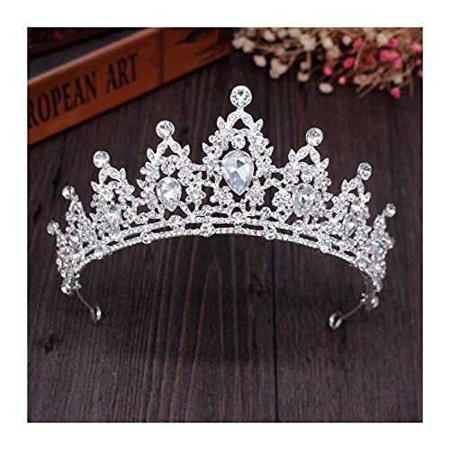 Krone Kristall Herz Braut Tiaras Krone Haarschmuck Hochzeit Strass Diadem Tiara von YPOSPDD