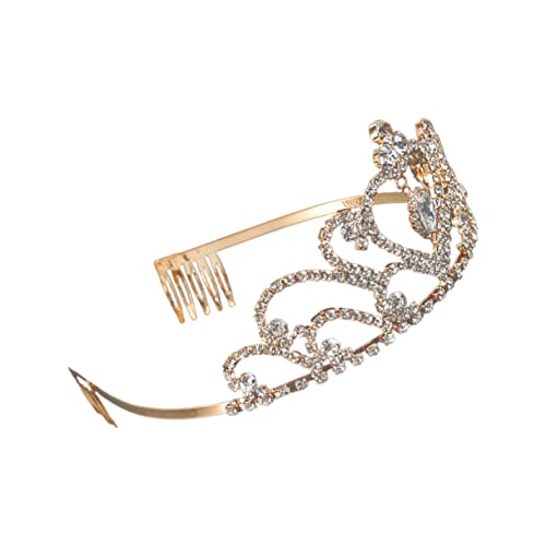 Krone Stirnband Strass Kopfschmuck Vintage Haarschmuck Strass Dekor Göttin Tiara Gold Stirnband Kopfschmuck Braut Tiara Hochzeitskleid Tiara Hochzeit Haarschmuck Tiara Requisite von YPOSPDD