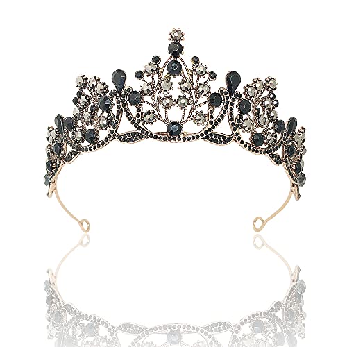 Kronen-Diademe for Damen, Haarschmuck, Vintage-Barock-Kristall, luxuriöse Abschlussball-Diademe, Kronen, Stirnbänder for Braut, Frauen, Braut, Hochzeit, Haarschmuck, Schmuck, Kopfschmuck, Krone (Size von YPOSPDD