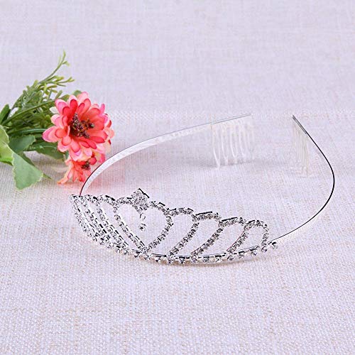 Stirnbänder Haarband Valentinstag Kristall Tiara Haarband Kind Mädchen Braut Prinzessin Abschlussball Krone Partyzubehör Prinzessin Abschlussball Krone Stirnband-05 Haarschmuck (Color : 5) von YPOSPDD