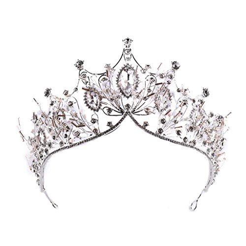 Strass-Kristall-Krone, Braut-Hochzeits-Diademe und Kronen for Frauen, Abschlussball, Festzug, Prinzessin, Geburtstag, Fotografie von YPOSPDD