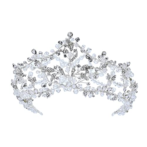 Strass Tiara Prinzessin Braut Kopfschmuck Hochzeit Haarschmuck Kristall Herz Braut Tiara Kronen Strass Festzug von YPOSPDD