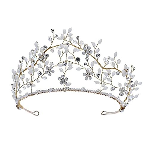 Trendige Strass Kristall Königin Krone Braut Hochzeit Tiara Frauen Schönheitswettbewerb Braut Haarschmuck Schmuck von YPOSPDD