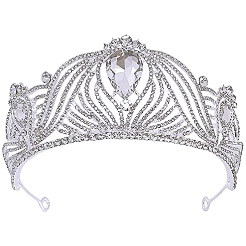 Vintage Braut Tiara Strass Tiara Hochzeit Party Tiara Braut Tiara for Mädchen von YPOSPDD