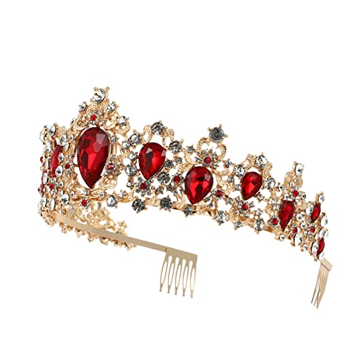 Vintage-Brautkrone, Damenschmuck, Strass-Kopfschmuck, silbernes Stirnband, barocke Kopfbedeckungen, Braut-Kopfschmuck for die Hochzeit, Tiaras for Frauen, Kronen-Stirnband, Brautschmuck for die Hochze von YPOSPDD