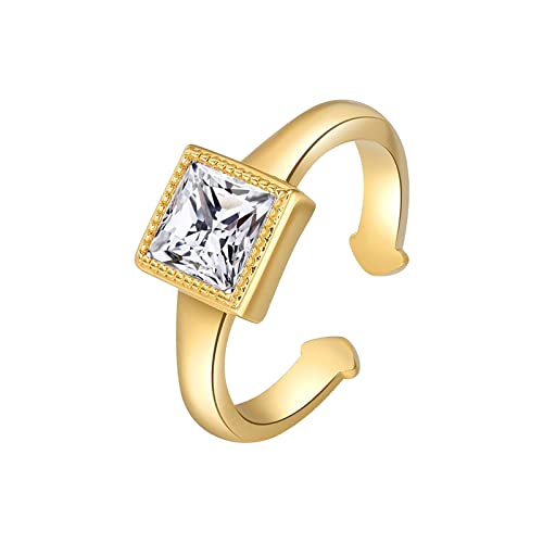 YPOSPDD Ehering-Sets for Sie 2023_ Verstellbarer Ring mit Diamanten for Damen, Modeschmuck, beliebte Accessoires von YPOSPDD