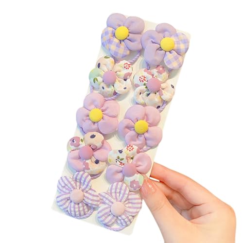 Haargummis, elastisch, für Kinder, Pferdeschwanz-Halter, Blumenornament, elastische Haargummis Haargummis, elastisch, für Kinder, Pferdeschwanz-Halter, Blumenornament, elastische Haargummis von YPREWY