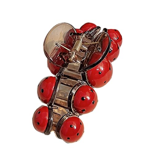 Haarklammer für Prinzessinnen-Marienkäfer, große Haarspangen, einzigartige Verzierung, Haarnadel, modisch, einzigartige Verzierung von YPREWY