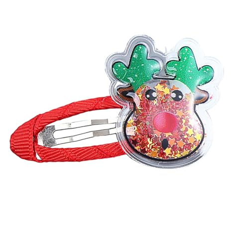 Haarspange mit Cartoon-Weihnachtsmuster, für Damen, Mädchen, Pony, Fotografieren, Einkaufen, Reisen, rutschfest von YPREWY