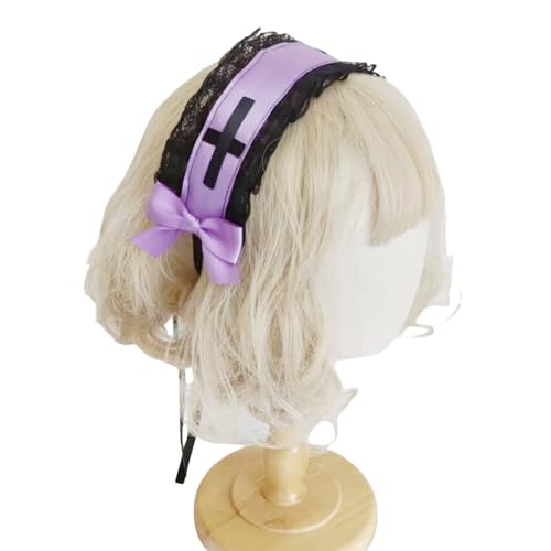 Handgefertigte Spitzen-Stirnbänder mit Schmetterlingsmuster, Kopfbedeckung, Halloween-Haarband, personalisierbar von YPREWY