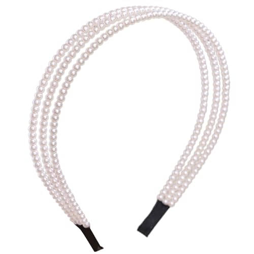 Kreatives Perlen-Stirnband für Damen und Mädchen, modisches Haar-Accessoire, Party-Kopfbedeckung für Hochzeiten und tägliche Aktivitäten von YPREWY